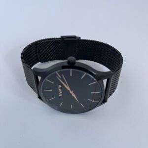 MVMT Black Mesh Band Watch